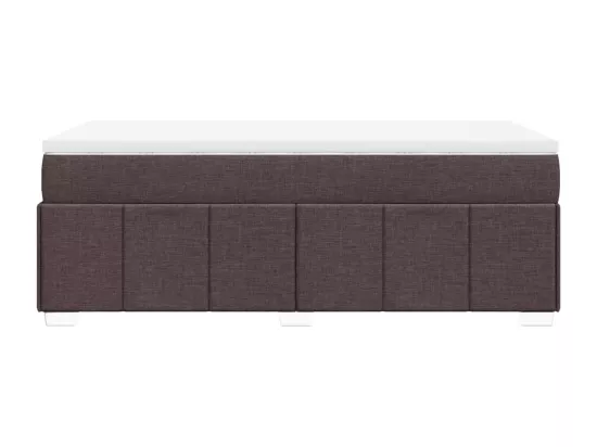 Sommier tapissier avec matelas Marron foncé 90x200 cm