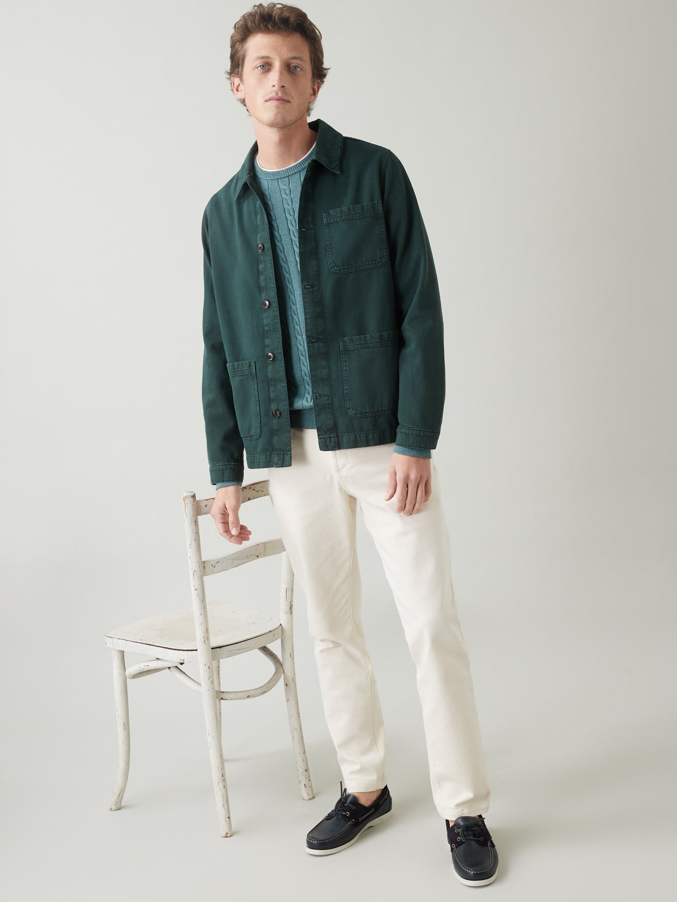 Veste worker homme - twill coton biologique
