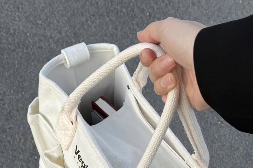 Basaran - Belettering Multi-Pocket Tote Bag / Bag Charm / Set