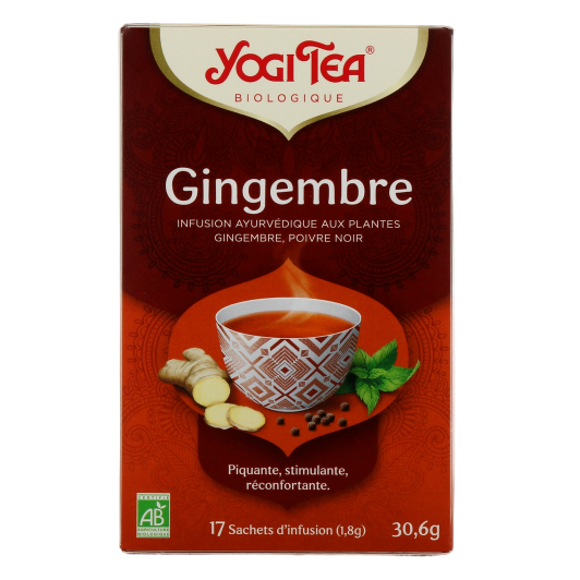 Tisane ayurvédique au gingembre Yogi Tea