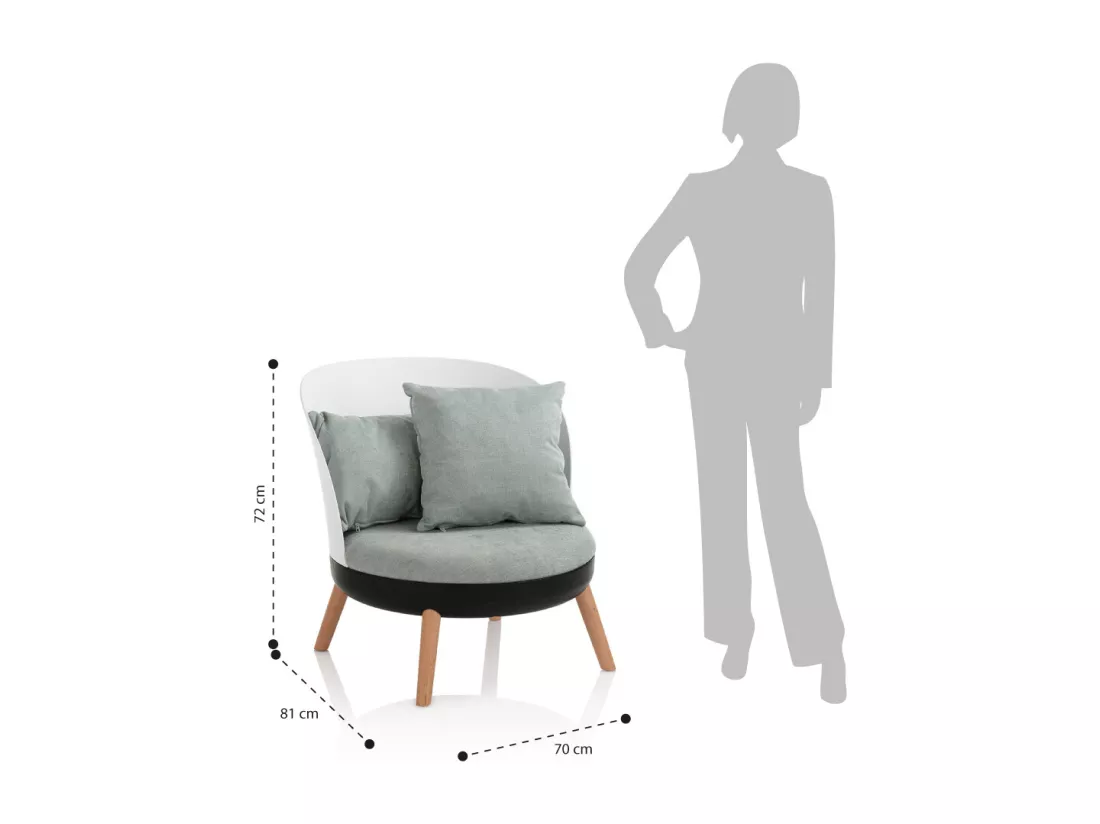 Fauteuil CINDY vert
