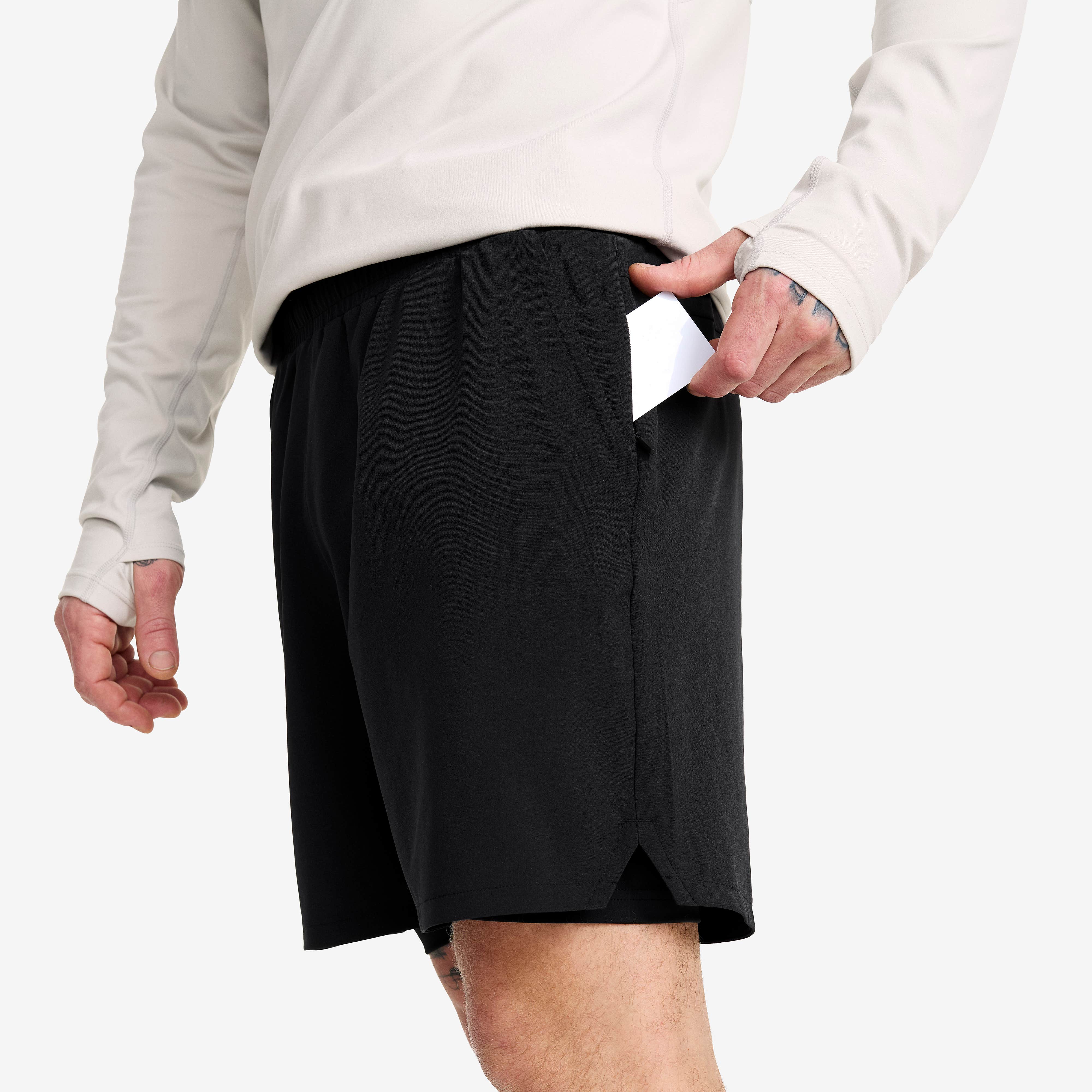 Rise 2-in-1 Shorts Herre Black