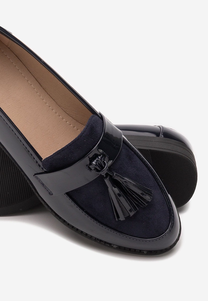 Mocassins élégants femme bleus Kayia