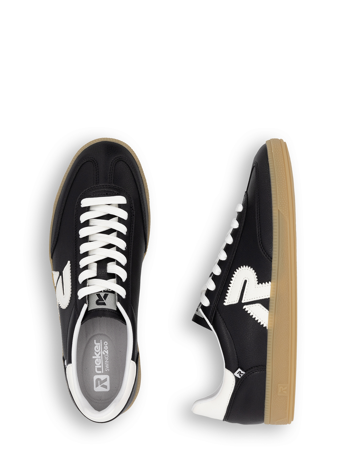 Rieker San Diego Leather Sneaker Black