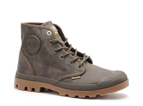 Palladium boots bottine homme pampa hi wax kaki