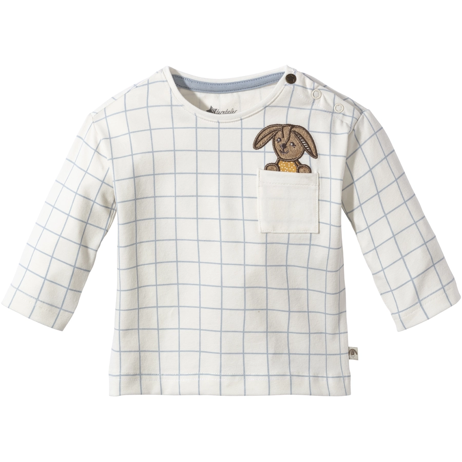 Sterntaler Langarm-Shirt Karo ecru