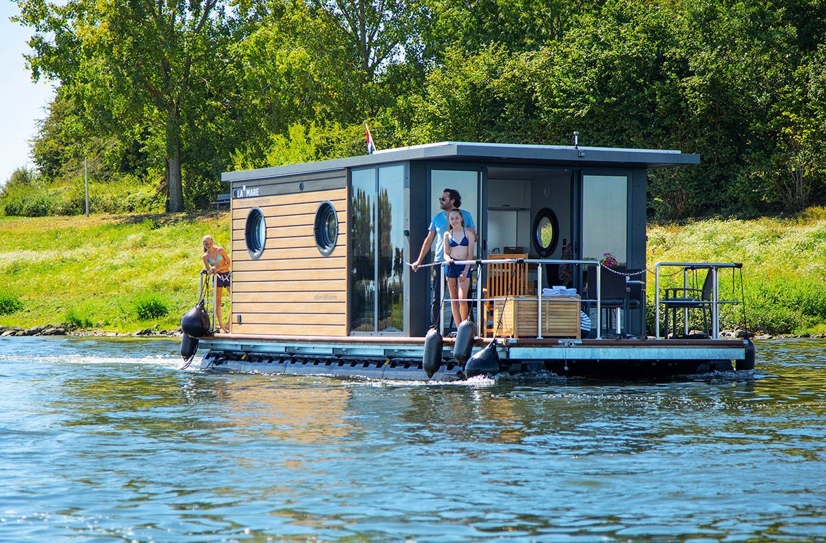 Hausboot Übernachtung auf der Maas für bis zu 4