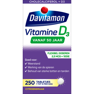 Davitamon Voedingssupplement Vitamine D 50+ 250 Tabletten