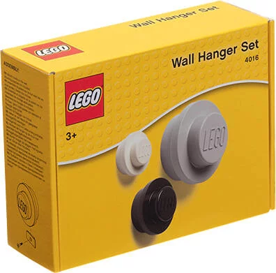 SET DE 3 PATERES LEGO NOIR GRIS BLANC