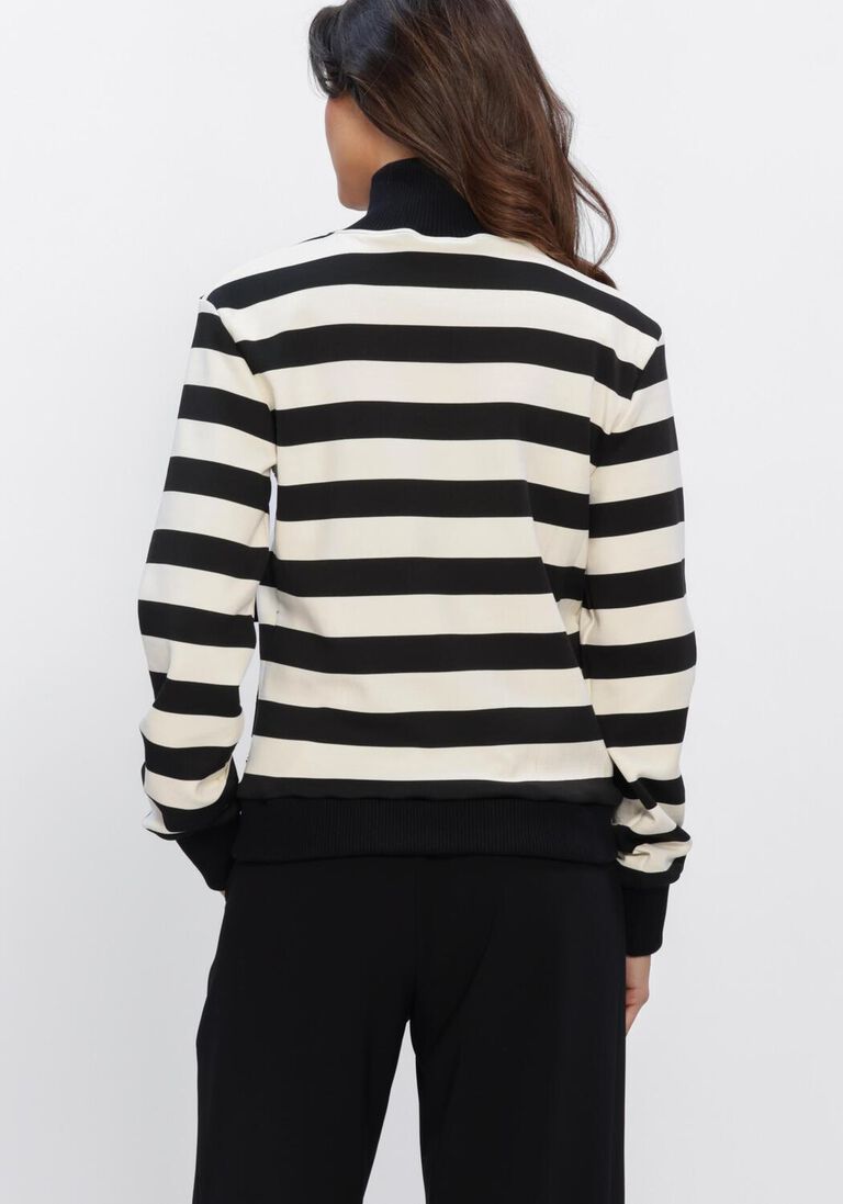 zwarte house of gravity sweater stripe vest