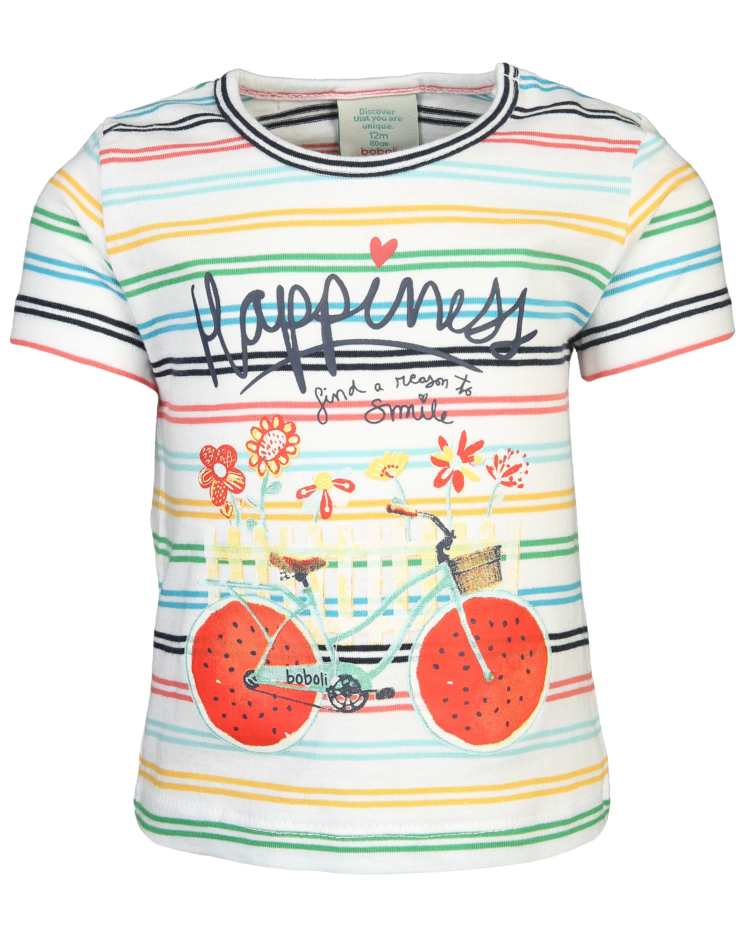 T-Shirt HAPPINESS mit Shorts in grün