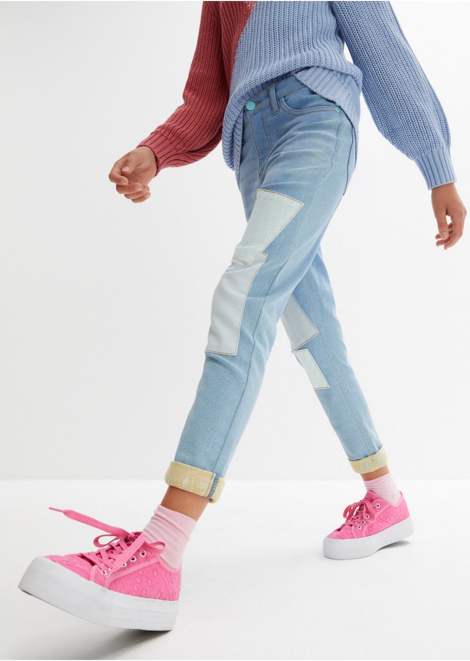 Jean boyfriend fille