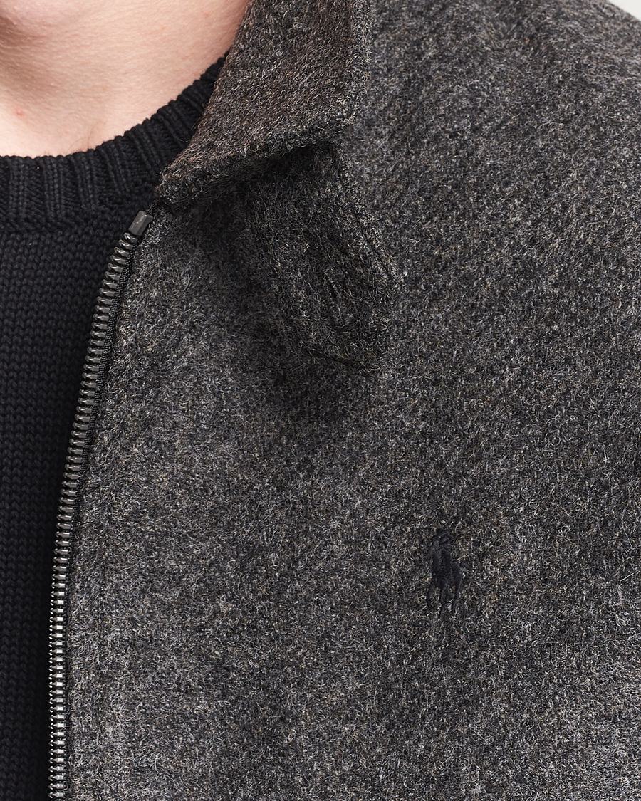 Polo Ralph Lauren Heritage Twill Wool Windbreaker Barclay Heather