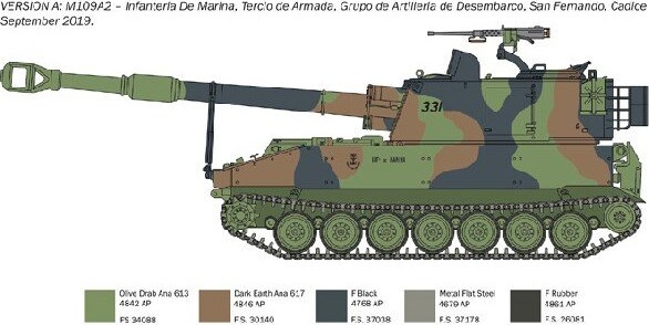 Italeri - M109 Tank Byggesæt - 1:35 - 6589