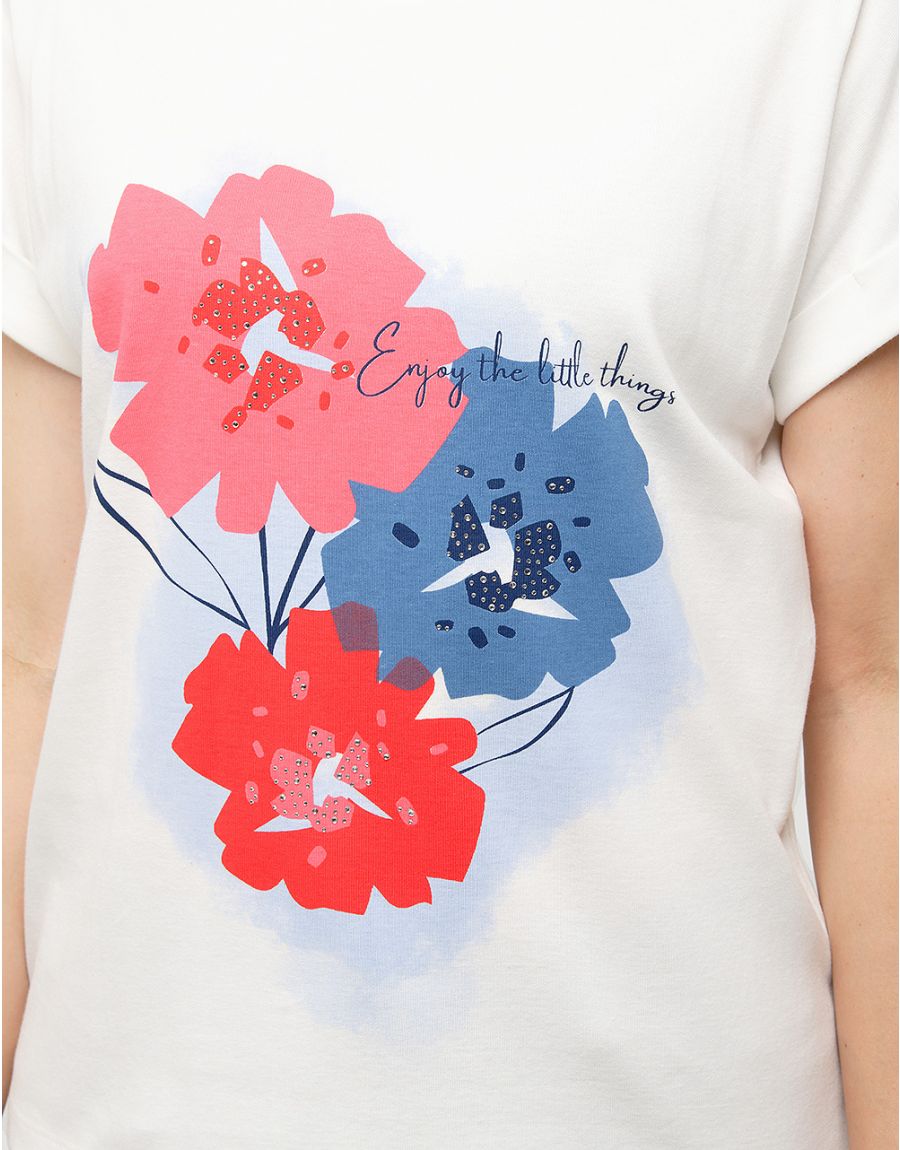 T-shirt 100% coton blanc
