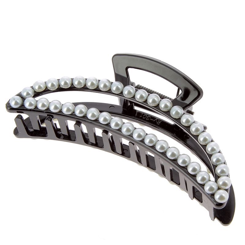 Pince croco à perles lune