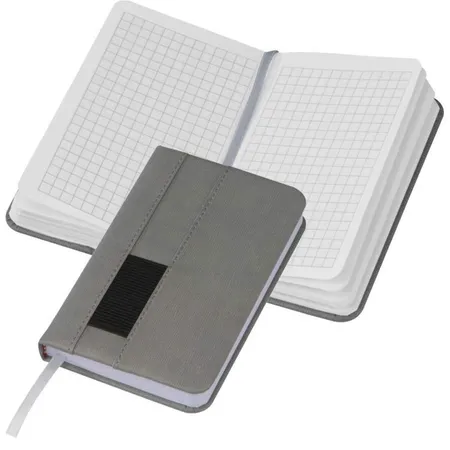 Macma Notizbuch / DIN A6 / 160 S. kariert / Farbe: grau