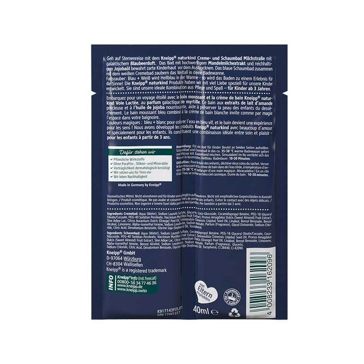 Kneipp naturkind Milchstrasse Schaum-& Cremebad, 2X20 ml