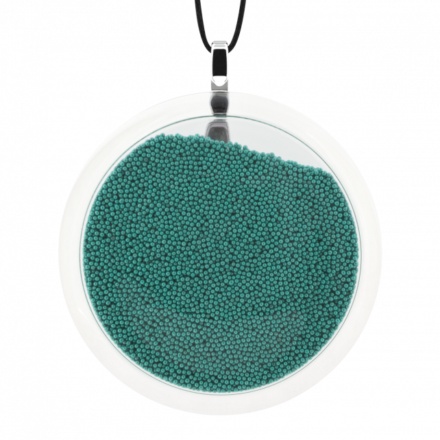 Pendentif en verre soufflé - Cachou Giga Billes