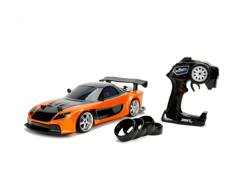Jada Toys Mazda RX-7 FD Fast & Furious RTR, 1:10 Ferngesteuertes Auto aus Fast & Furious «Han's Mazda RX-7 FD»