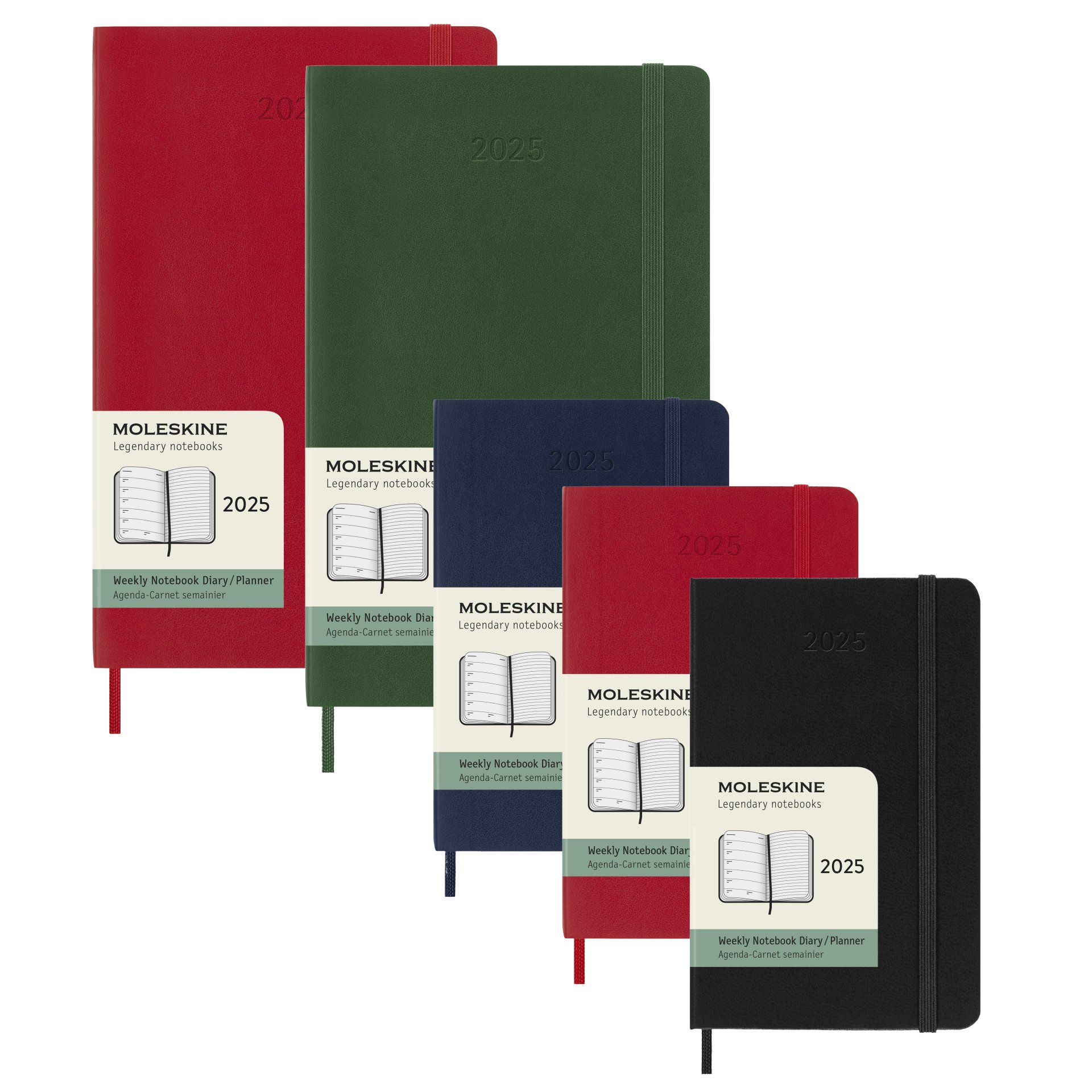 Moleskine Wochenkalender 12 Monate Weekly Notebook