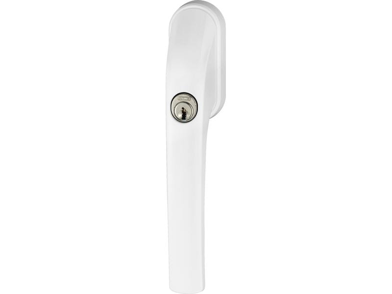 Abus Abschliessbarer Fenstergriff FG300 W Weiss Dieser Fenstergriff schützt doppelt. Gegen Kinderhände und Einbrecher