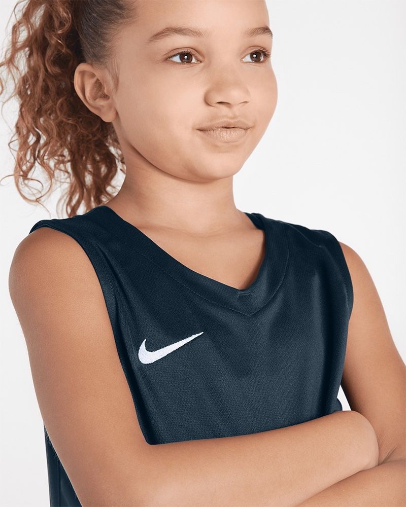 Maillot de basket Nike Team Bleu Marine pour enfant