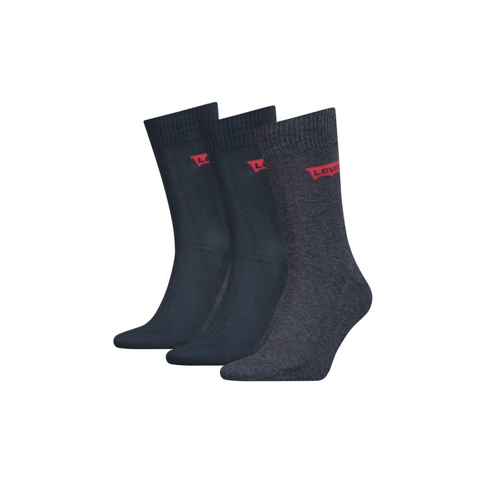 Levi's-3-pack effen sokken logo - Levi's