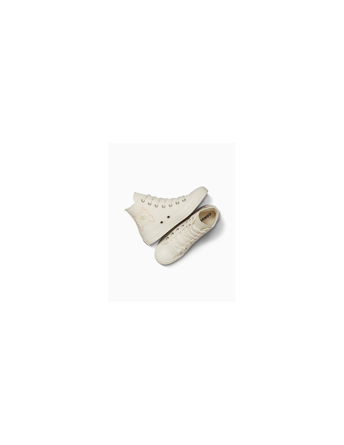 converse Sneakers femme ctas hi egret/egret/pale amethyst