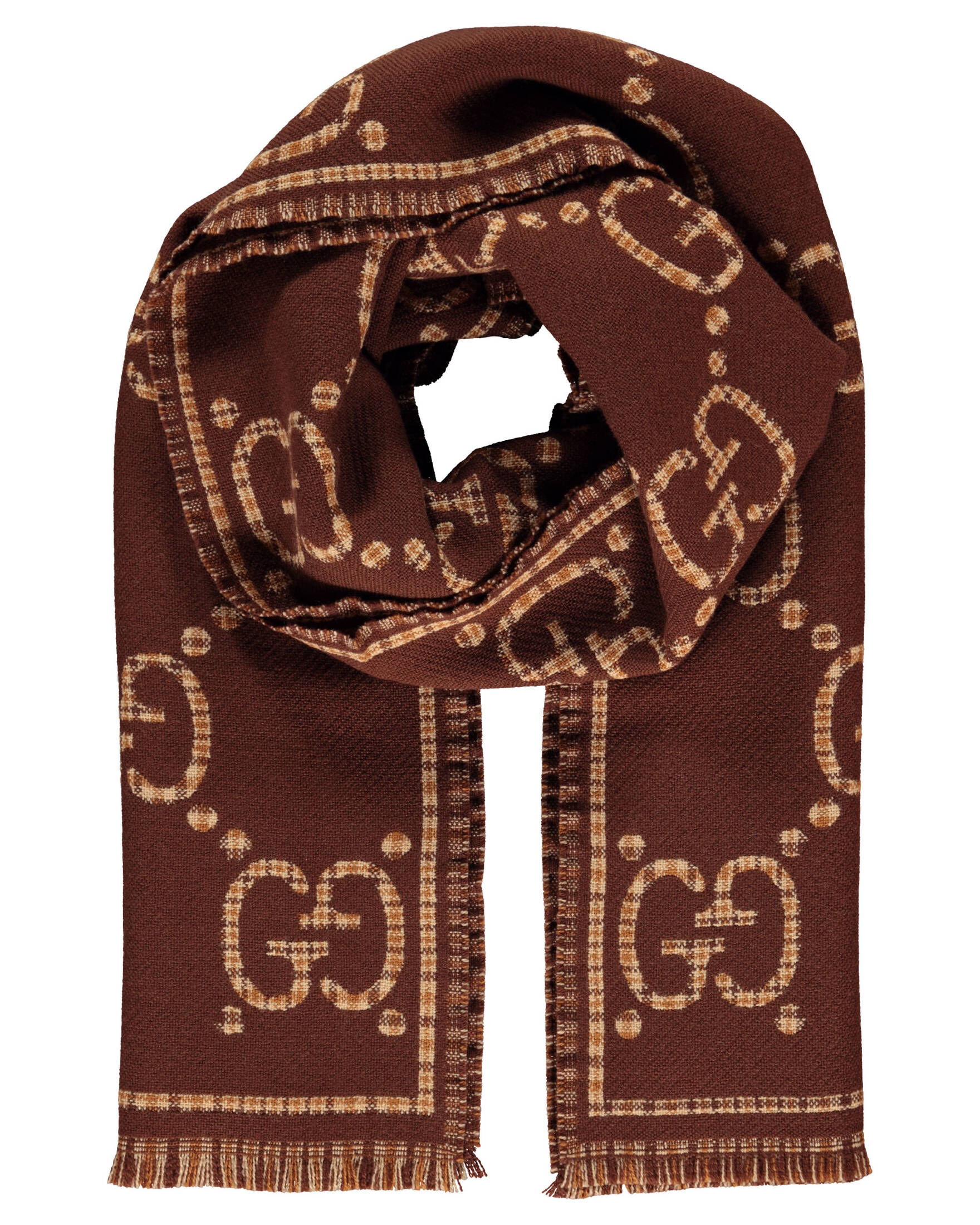 Gucci| Herren Wollschal GG LOGO