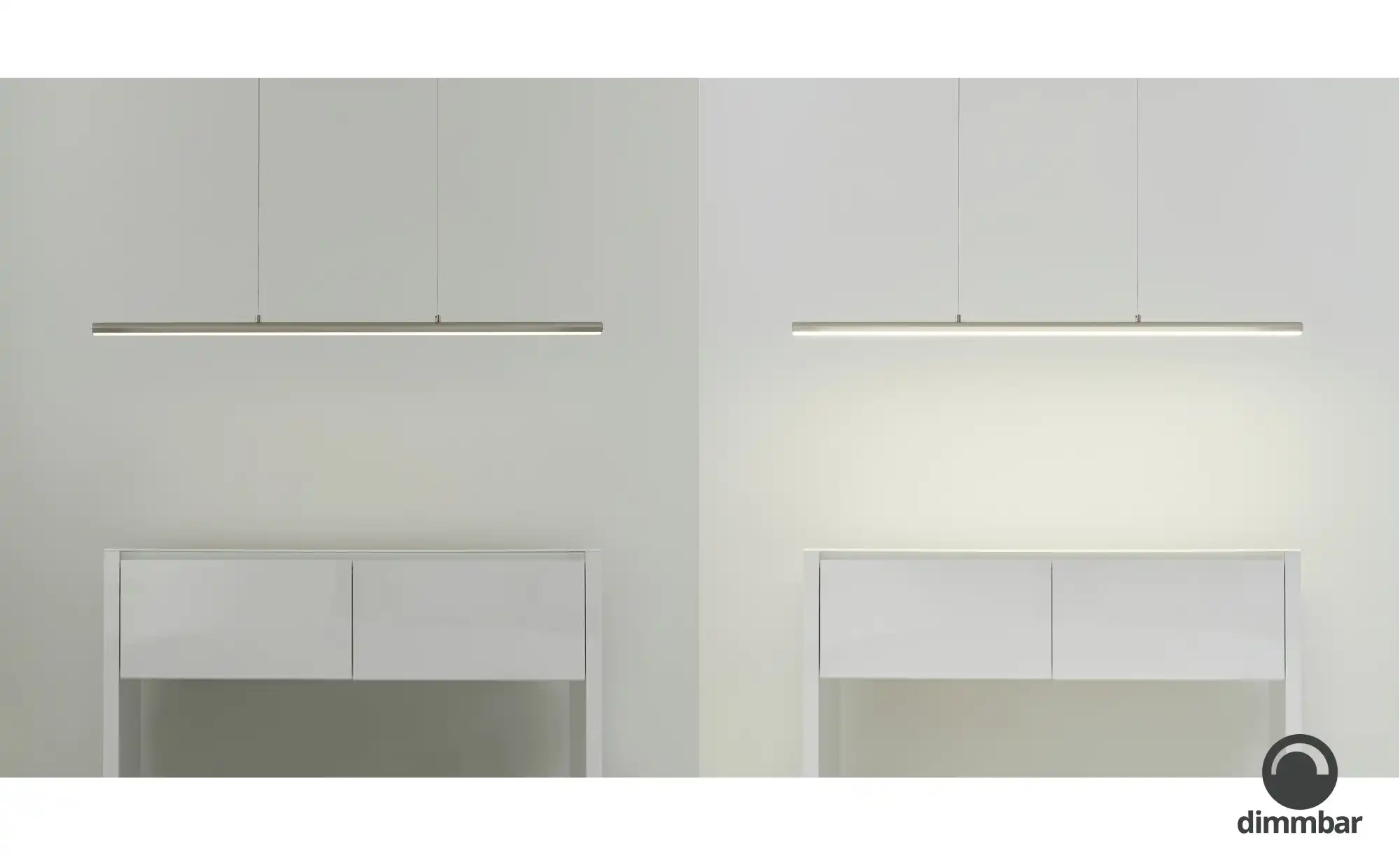Fischer-Honsel LED-Pendelleuchte, Nickel-matt ´klein´