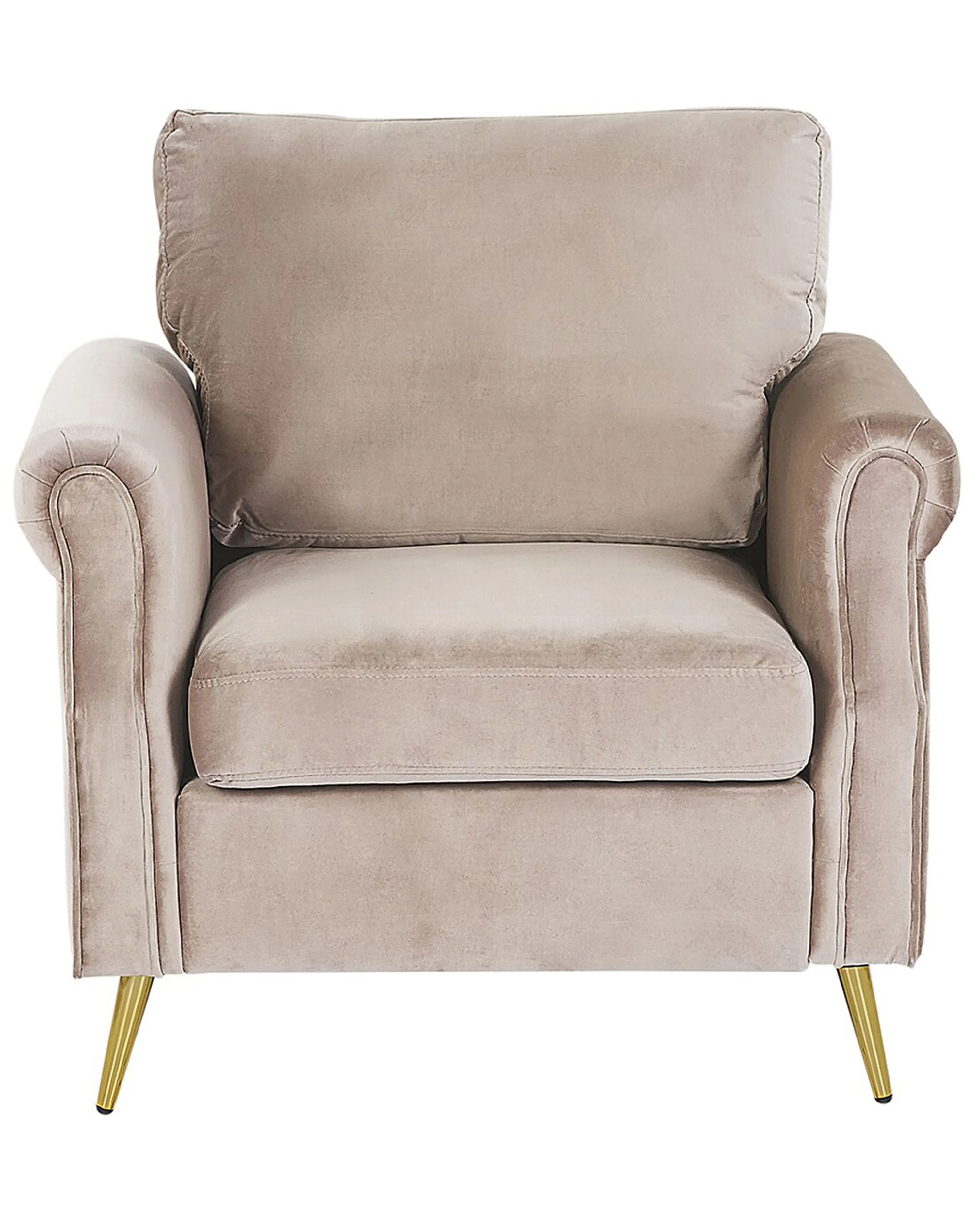 Fauteuil VIETAS Fluweel Taupe