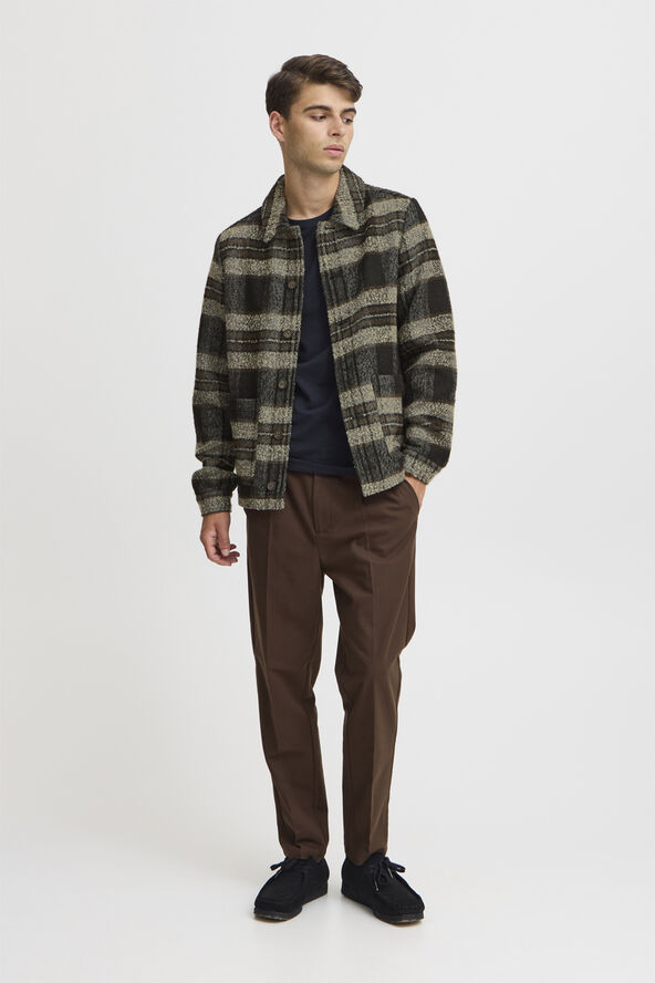 Casual Friday CFJENS checked jacket Gothic olive