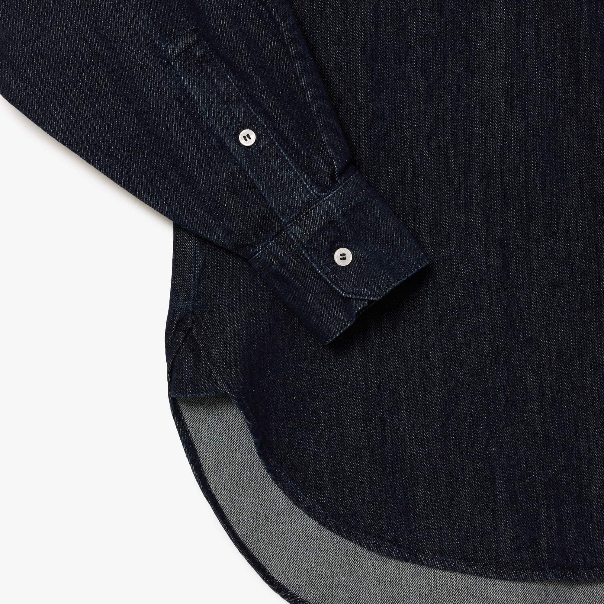 Chemise femme Lacoste oversize avec poche en denim de coton Chemises & Hauts - Bleu - Lacoste - Femme