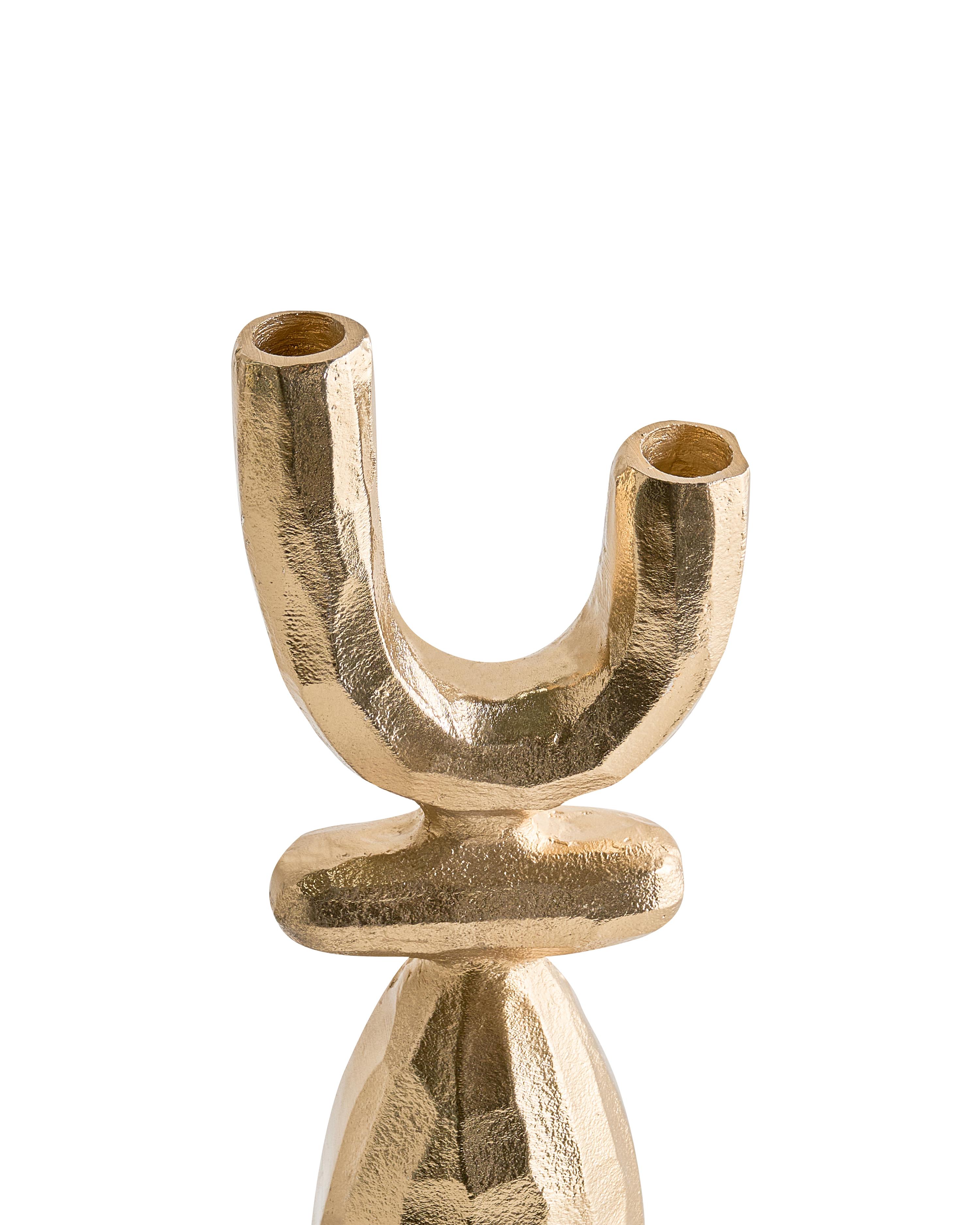 Kaarshouder KRADENIK Metaal 33 cm Goud