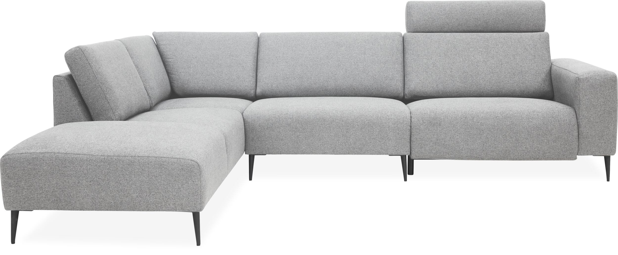 Remus venstrevendt sofa med pufafslutning