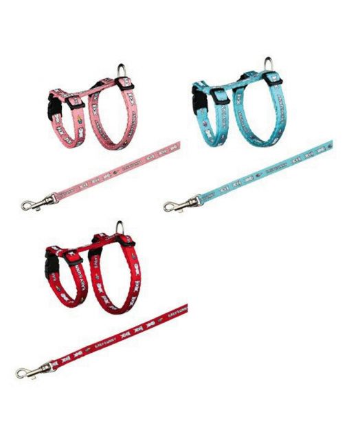 Trixie Tuig Met Riem Voor Kleine Konijnen - Konijnenharnas - 20-33x0.8 cm