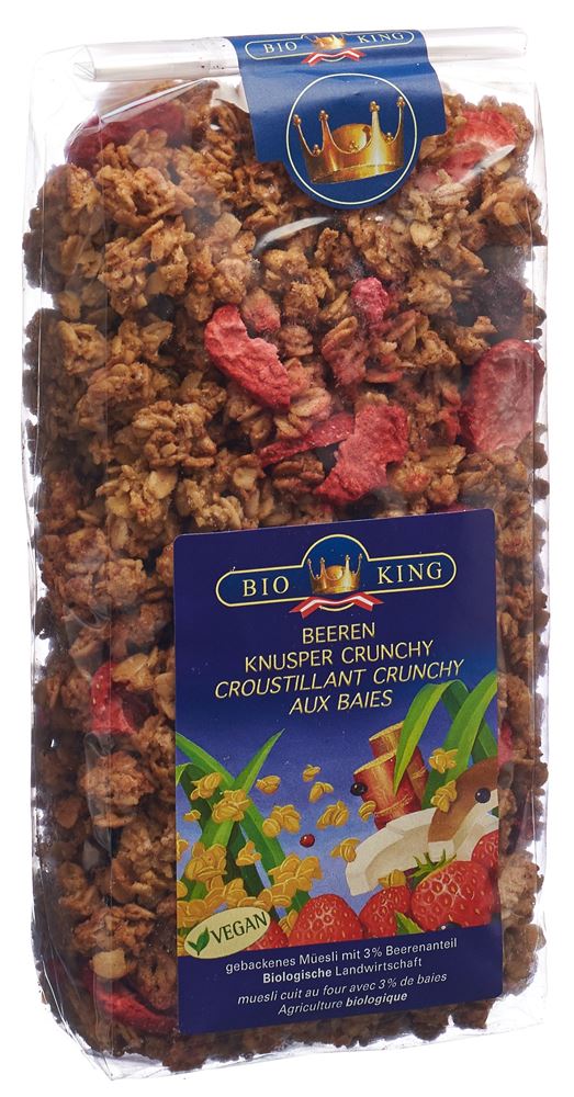 BIOKING Knusper Crunchy<br>375 g, Beutel, Beeren