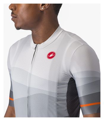Maillot Manches Courtes Castelli Orizzonte Gris