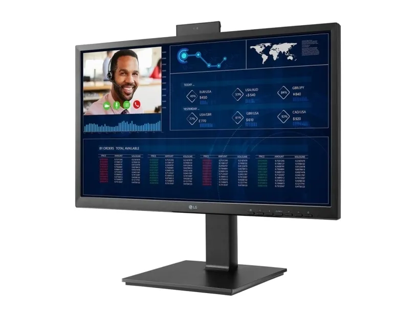 LG 24CQ650W-BP - Tynd klient - alt-i-én - 1 x Celeron N5105 / op til 2.9 GHz - RAM 8 GB - SSD 256 GB - Gigabit Ethernet - Win 10 IoT Enterprise - skærm: LED 23.8