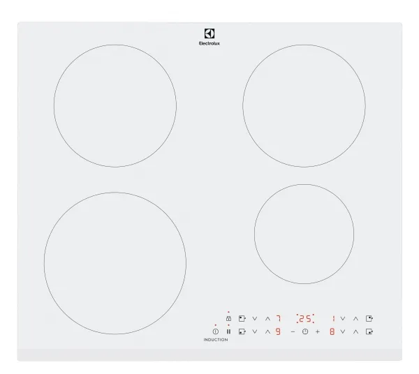 Electrolux LIR60430BW, Hvid, Indbygget, 60 cm, Zone induktionskogeplade, 4 zone(s), 4 zone(s)