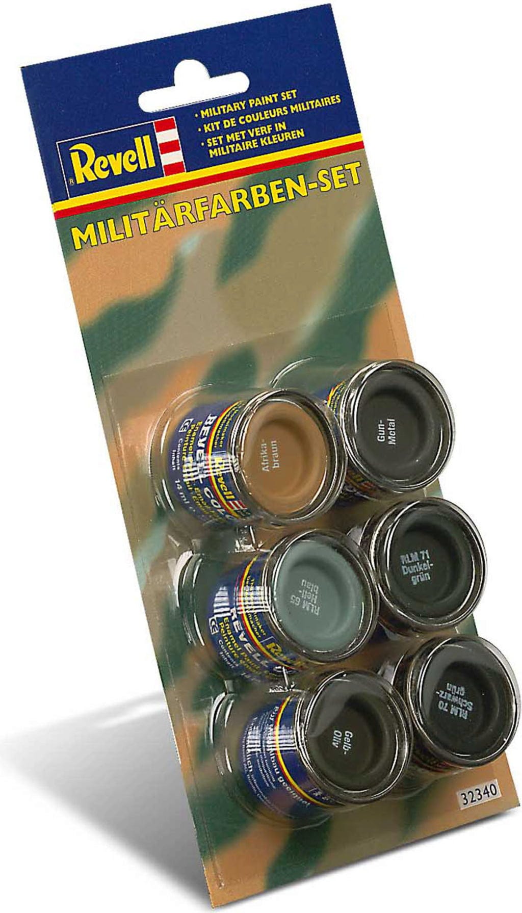 Revell  Email Color Militärfarben-Set    Militär Farbset von Revell mit 6 verschiedenen Farben