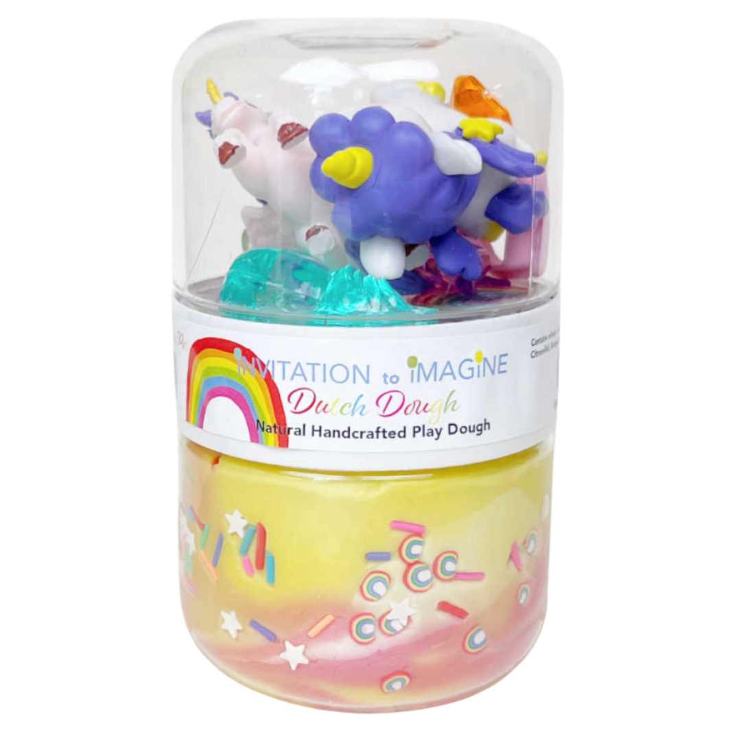 invitation to imagine speelklei play pot - rainbows