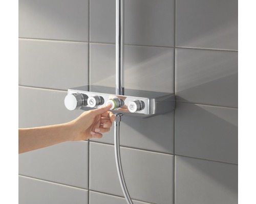 Douchekolom incl. thermostaat GROHE Euphoria SmartControl System 310 Cube Duo chroom 26508000
