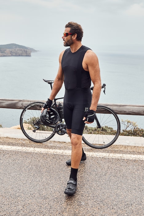 JAY-PI Fahrrad 1/2-Trägerhose, Polsterung, eng anliegend