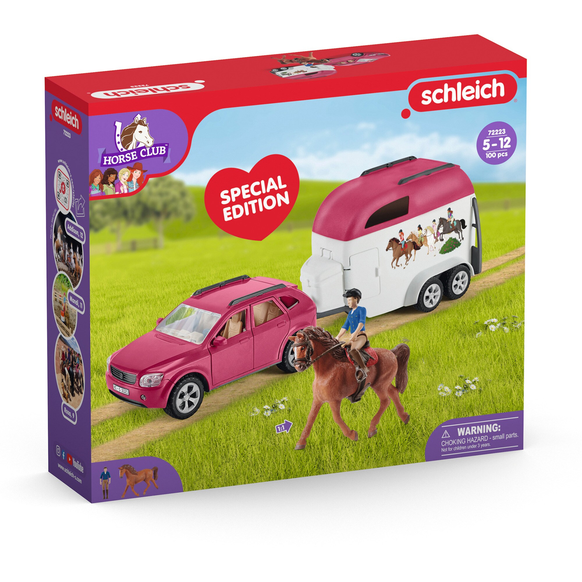 Schleich Spielfahrzeug Horse Club SUV mit Anhänger