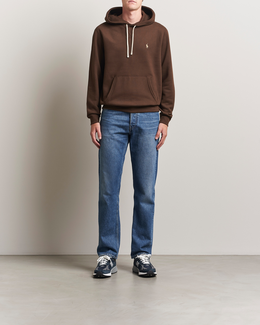 Polo Ralph Lauren RL Fleece Hoodie Nutmeg Brown