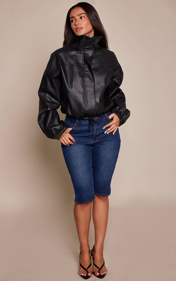 Bleu Indigo Pantalon Capri En Denim Petite
