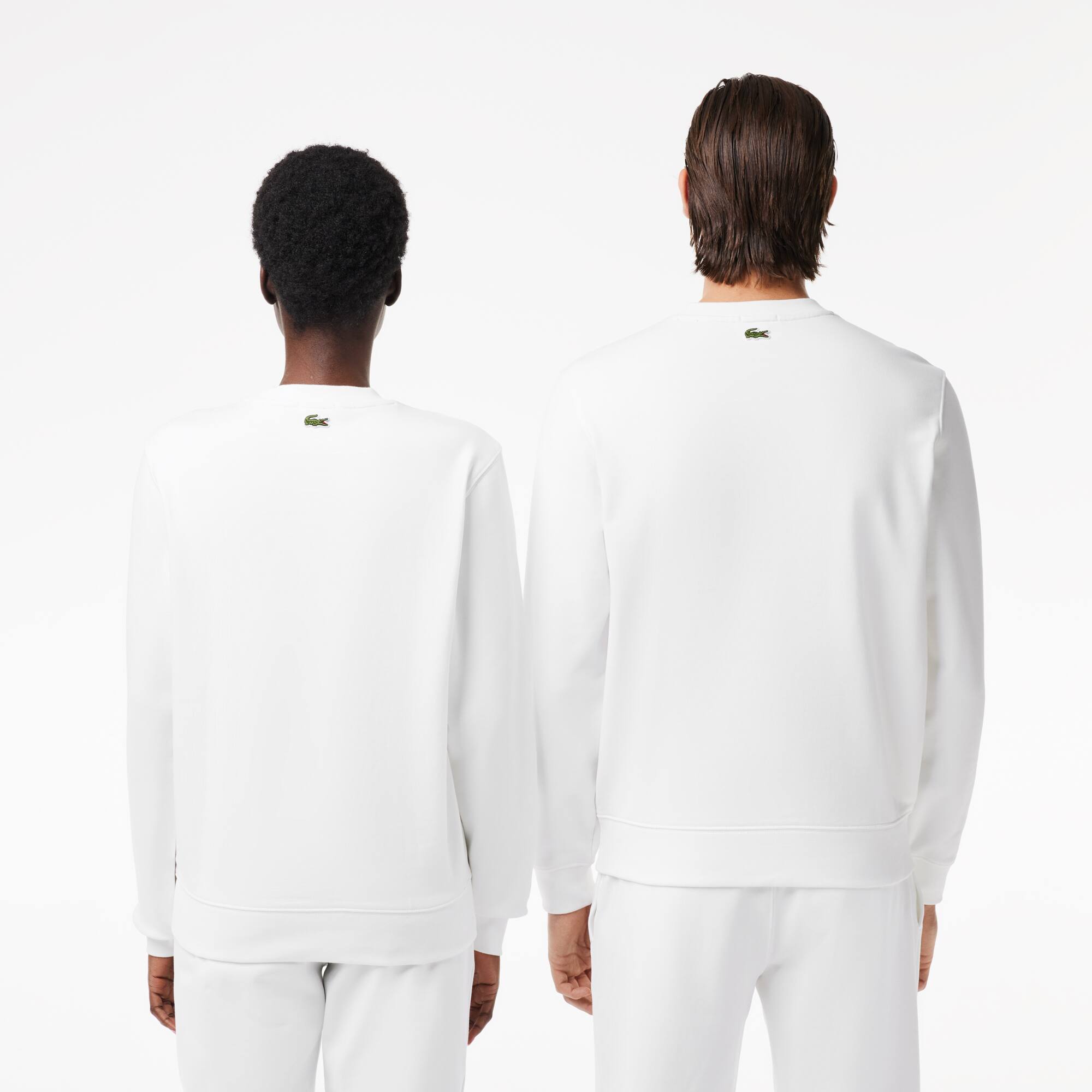 Jogger-Sweatshirt mit Signatur-Aufdruck Sweatshirts - Weiss - Lacoste - Unisex