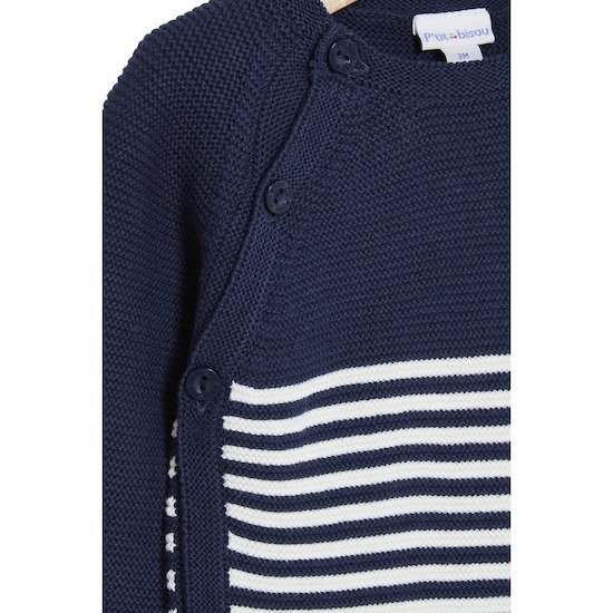 Petit Cocon Mignon Combilongue en tricot   Shadow        de               P'tit bisou